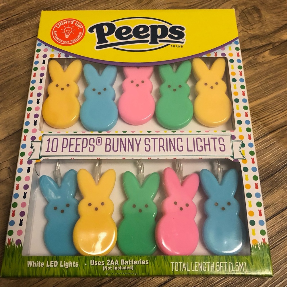 PEEPS Bunny String Lights